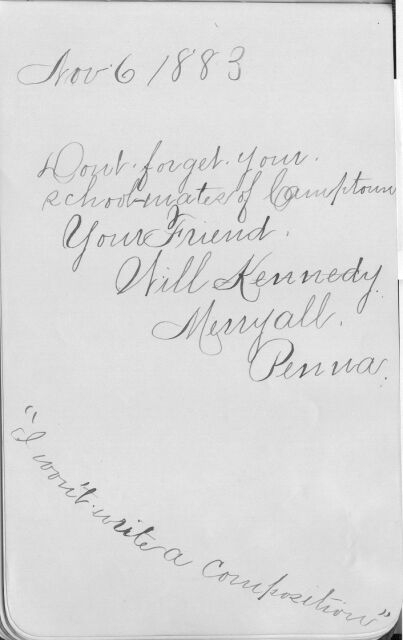 Will Kennedy's signature