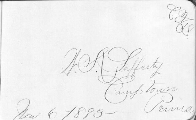 W. S. Lafferty's signature