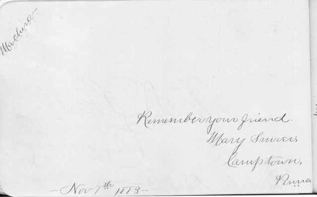 Mary Snover's signature