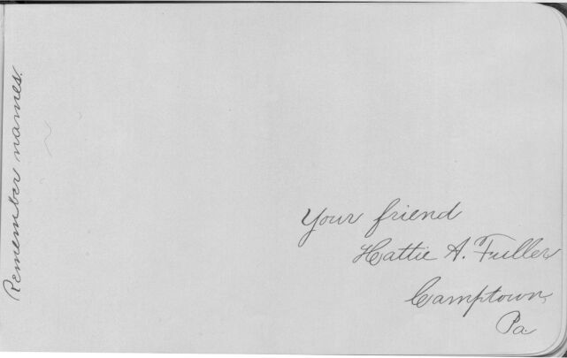 Hattie A. Fuller's signature