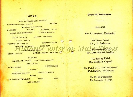 MSNS Alumni Dinner 1912