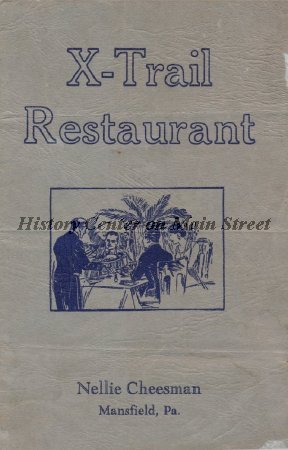 Cheesman's XTrail Restaurant Menu