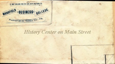 Mansfield Business College envelope